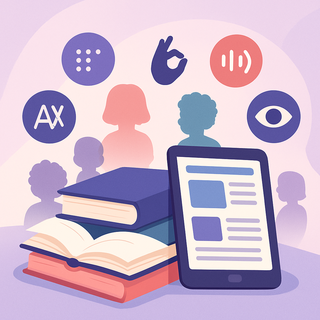 Illustration de la bibliothèque de ressources inclusives